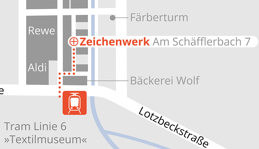 Problemlos erreichbarer Raum mit guter Anbindung
